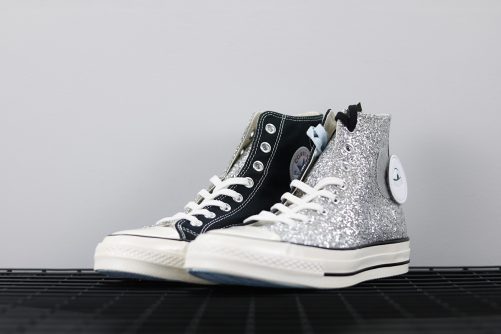 converse black silver