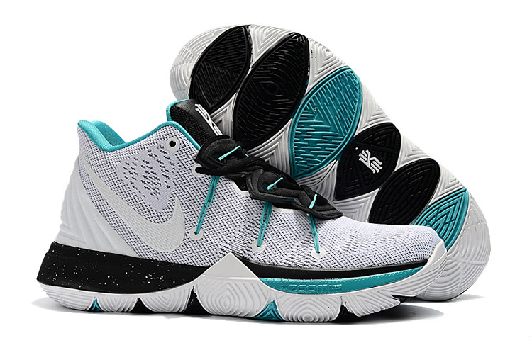 Nike Kyrie 5 White/Black-Blue For Sale 