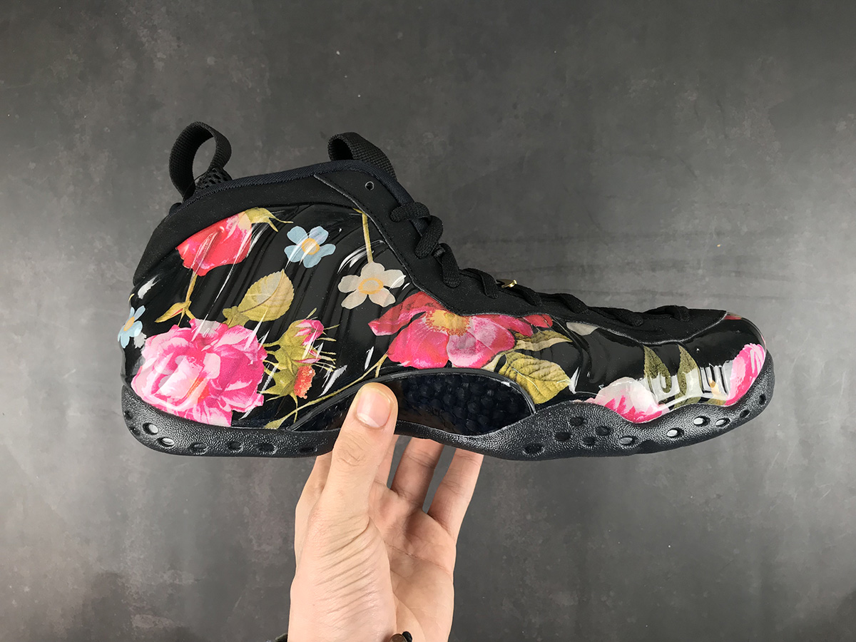 black floral foamposites