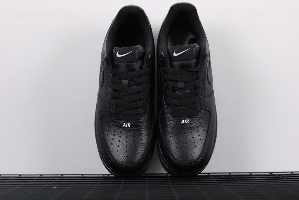 Nike Air Force 1 â07 Leather Emblem Black For Sale â The Sole Line