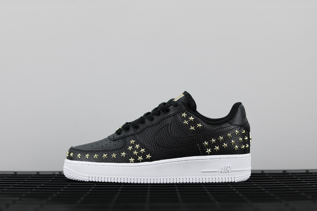 gold and black air force 1