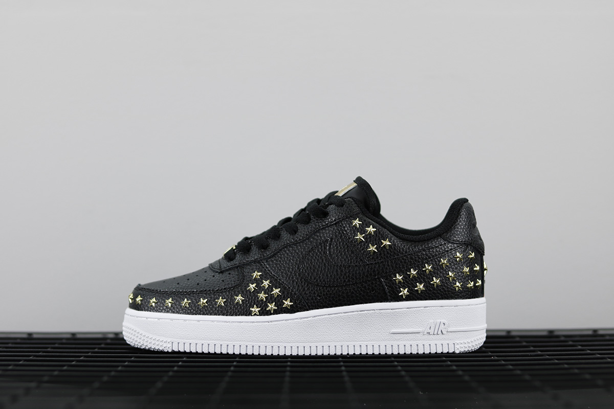 air force 1 low stars white black