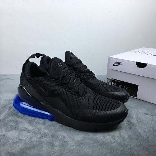 nike black and blue 270
