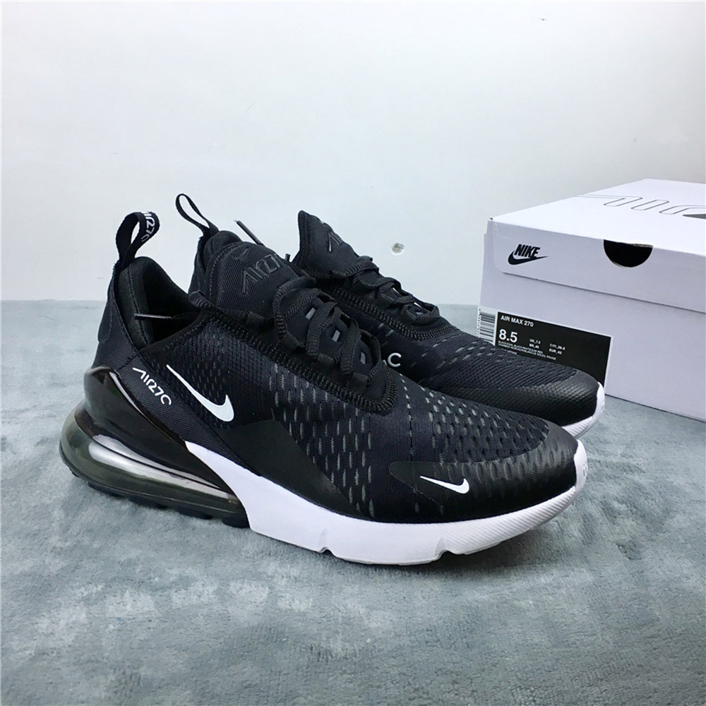 nike air max 270 black and white size 6 