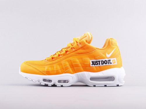 orange and white air max 95