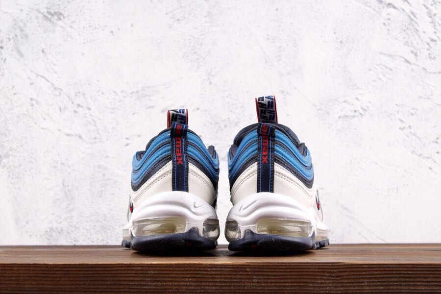 Nike Air Max 97 ObsidianUniversity Red Sail Blue Nebula Blue White Nike Air Max 97 SE Pull Tab AQ4126 400 Discount