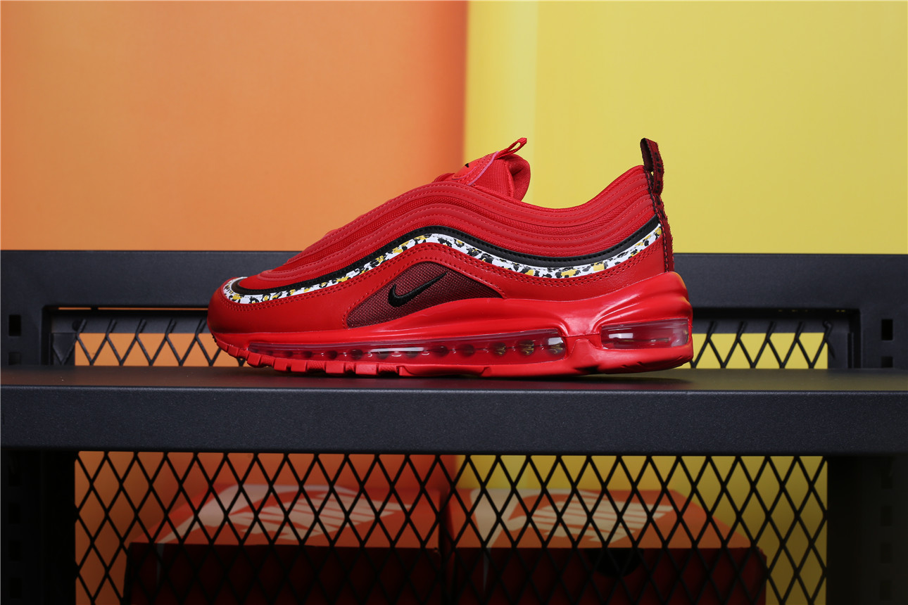 air max 97 red leather leopard