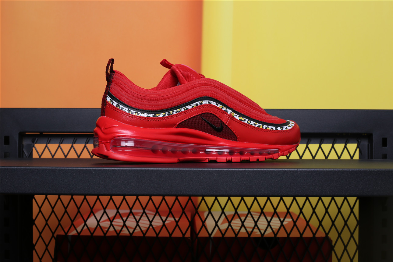 air max 97 red with leopard print