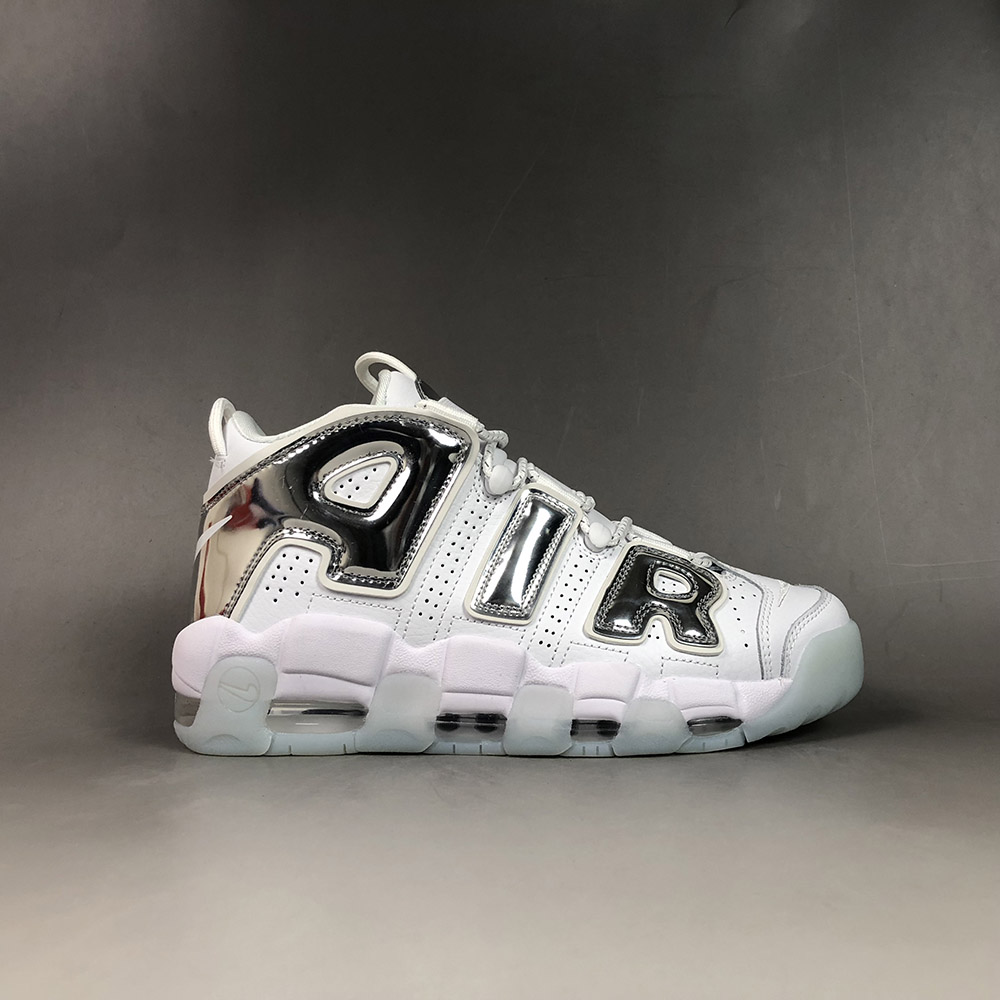 Nike Air More Uptempo Chrome 917593 100 For Sale The Nike Air More Uptempo Chrome 917593 100 For Sale The