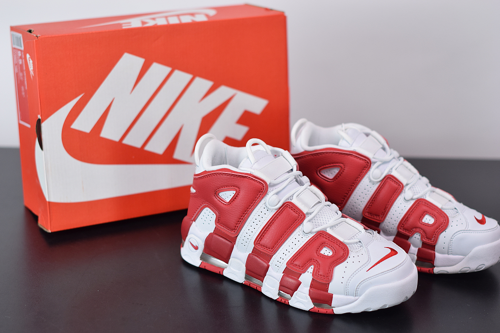 Nike Air More Uptempo White/Gym Red For Sale – The Sole Line
