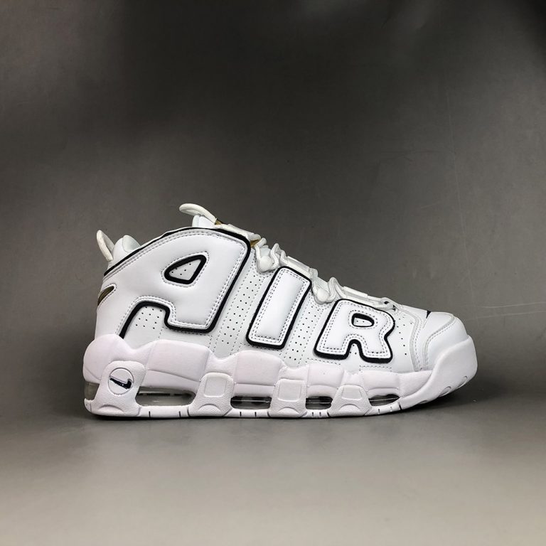 Nike Air More Uptempo White/Midnight Navy-Metallic Gold For Sale – The ...