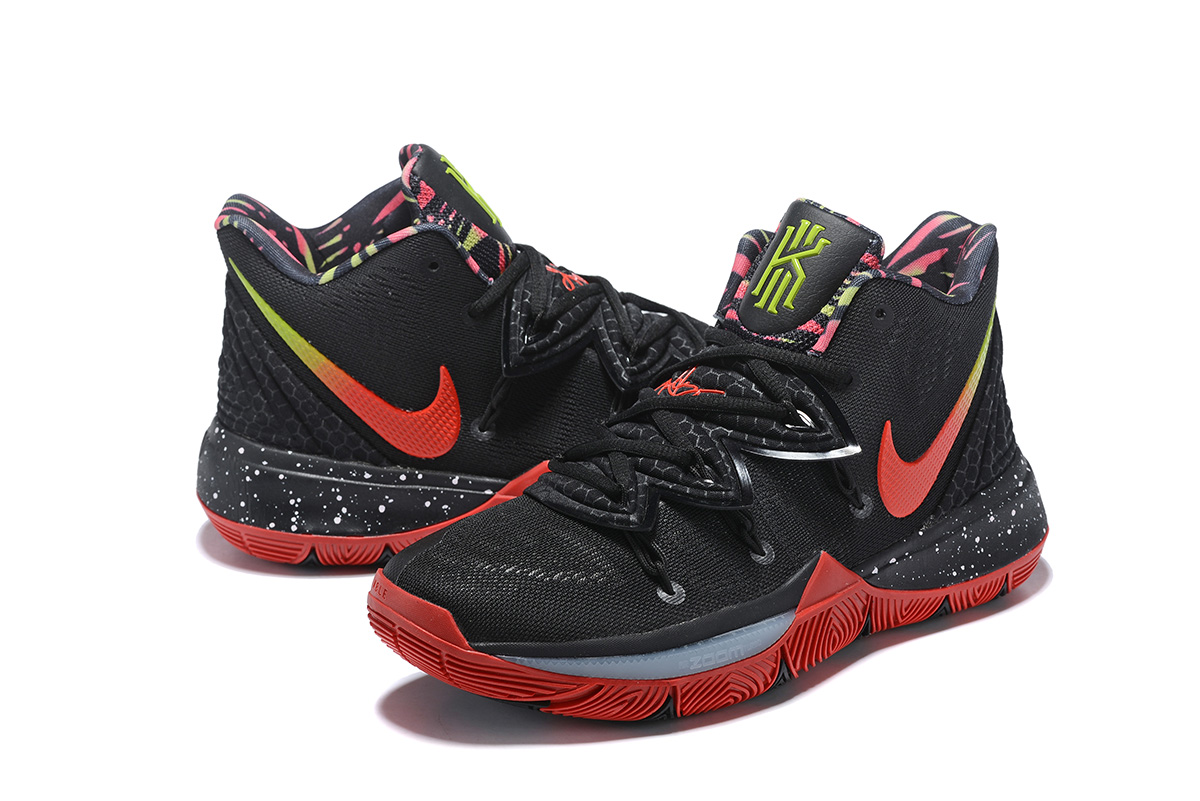 black and red kyrie 5
