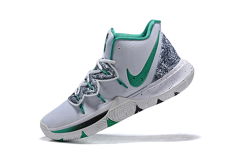 kyrie 5 white and green