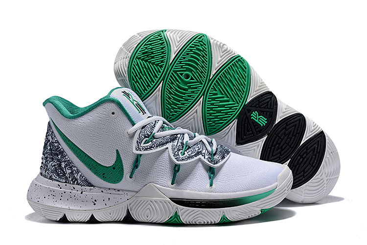 kyrie 5 green and white