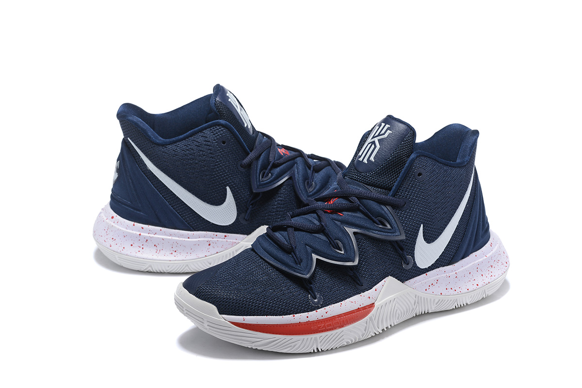 Nike Kyrie 5 Navy Blue/White-Red For 