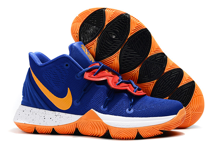 kyrie irving shoes orange and blue
