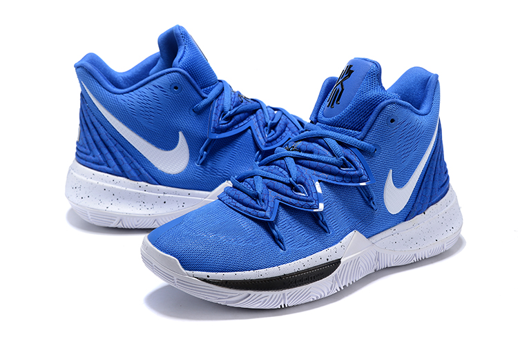 blue and white kyrie 5