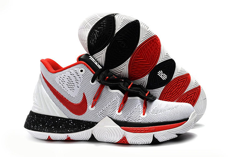 Nike Kyrie 5 White/Red-Black For Sale 