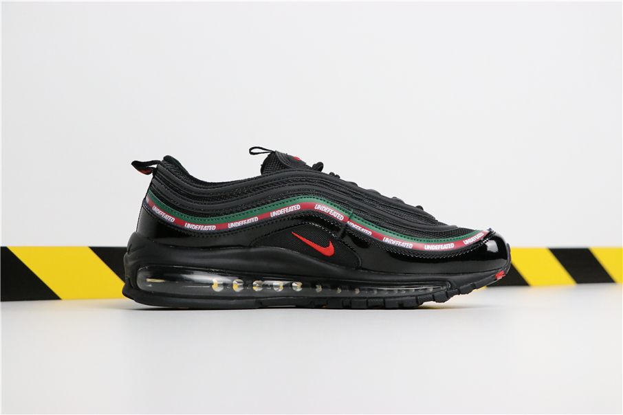 air max 97 white with red and blue stripe