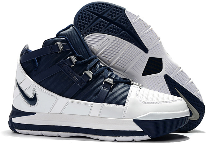 lebron 3 navy white