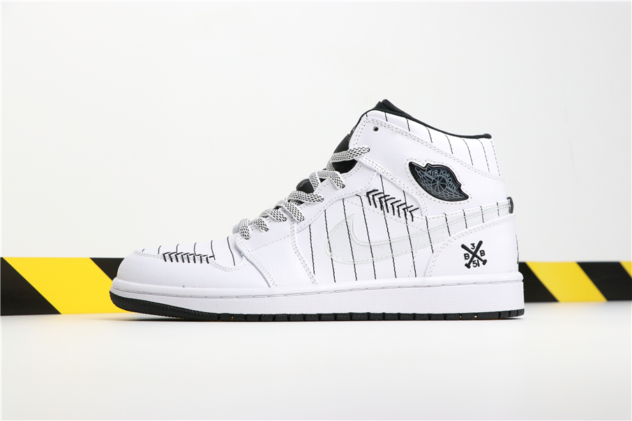 Air Jordan 1 'Barons Home' White/Black 