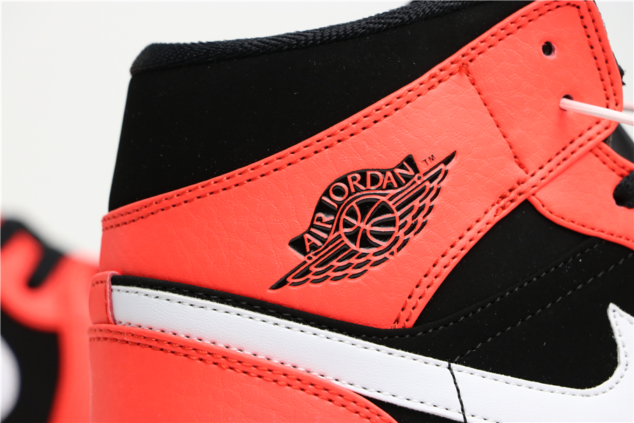 air jordan 1 mid black infrared 23 white