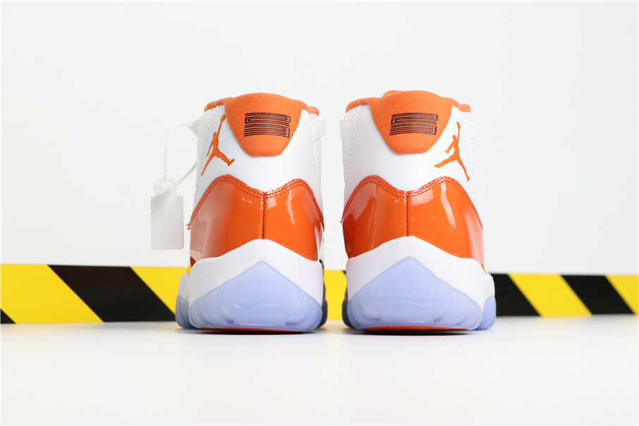 jordan 11 orange and white 2019