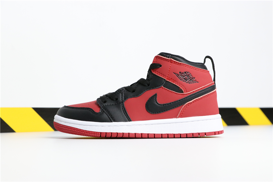 men's air jordan 1 black and red