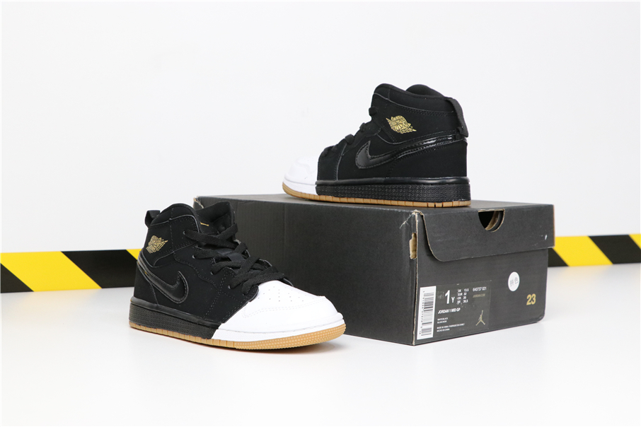 yellow and black jordan 1 kids