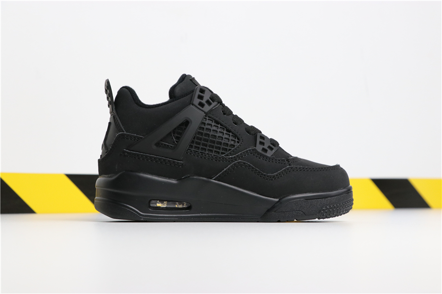 Kid's Air Jordan 4 “Black Cat” For Sale 