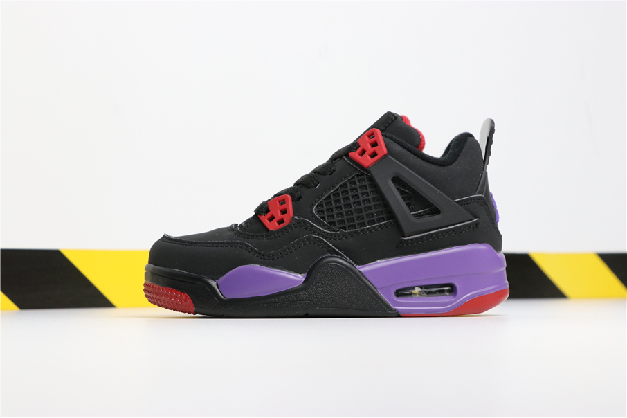 jordan 4 black red purple