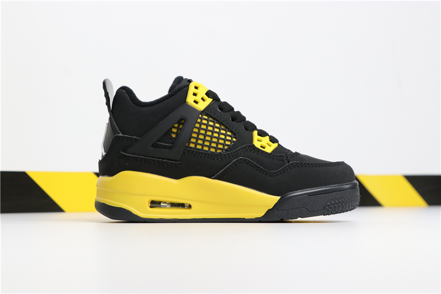 air jordan 4 black yellow