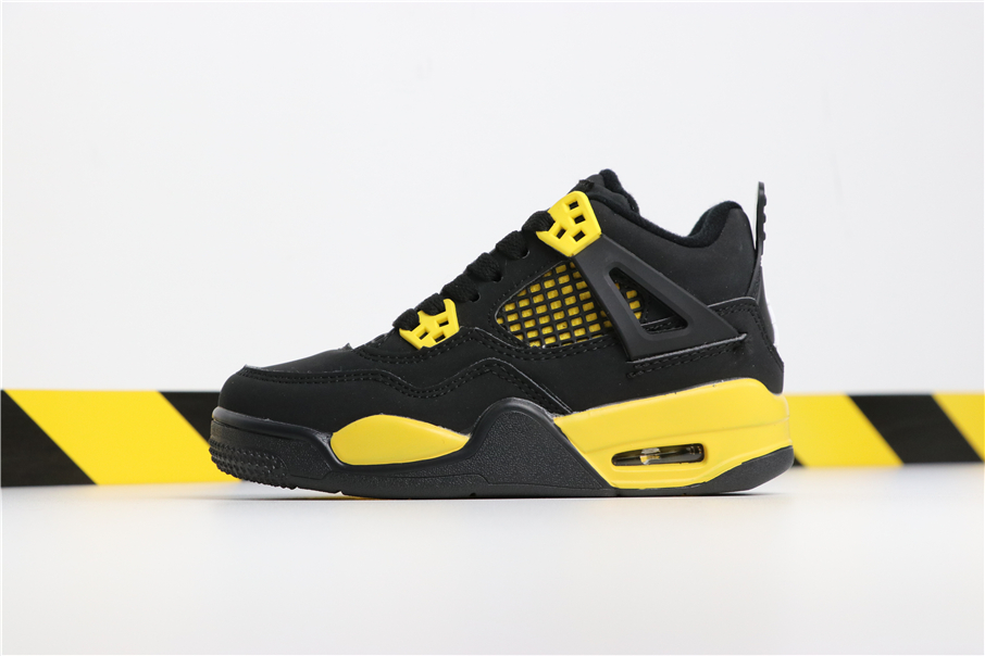 air jordan 4 black yellow