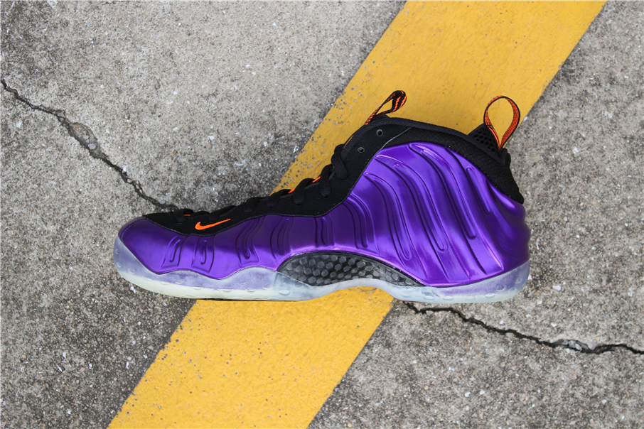 purple orange and black foamposites