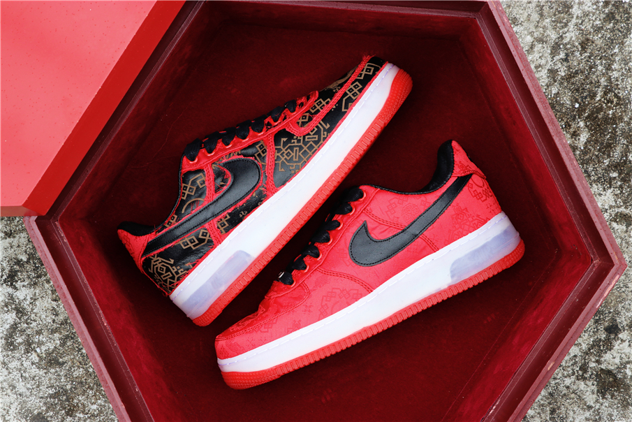 nike air force 1 clot red