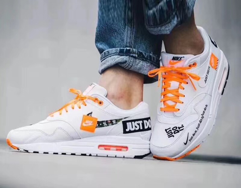 white just do it air max