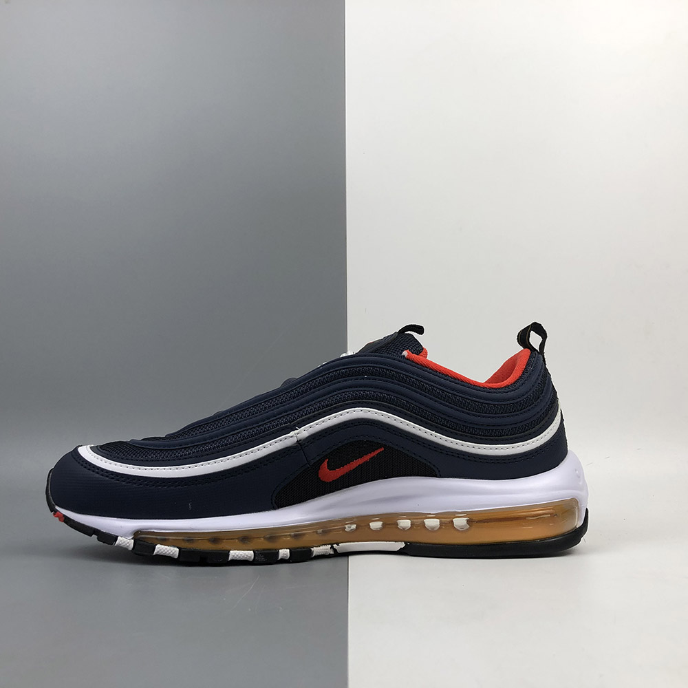 nike air max 97 midnight navy habanero red