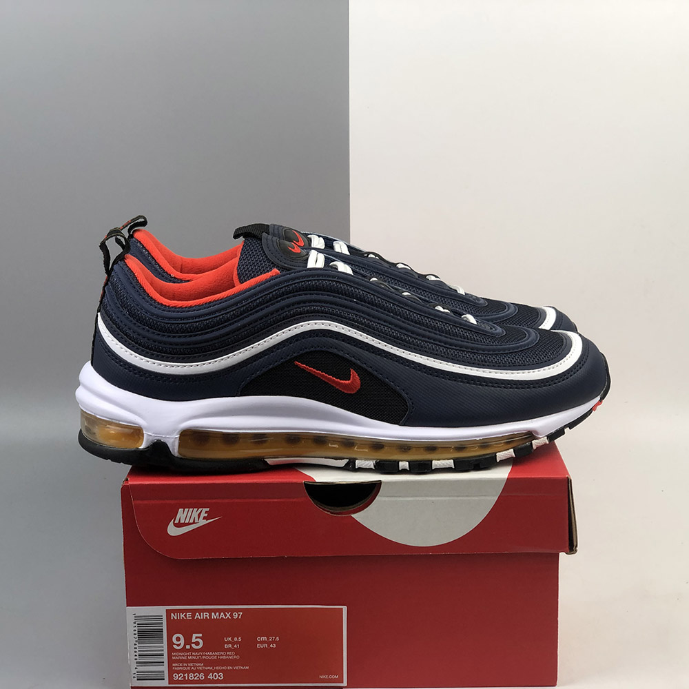 Nike Air Max 97 “Midnight Navy/Habanero Red” 921826-403 For Sale ...