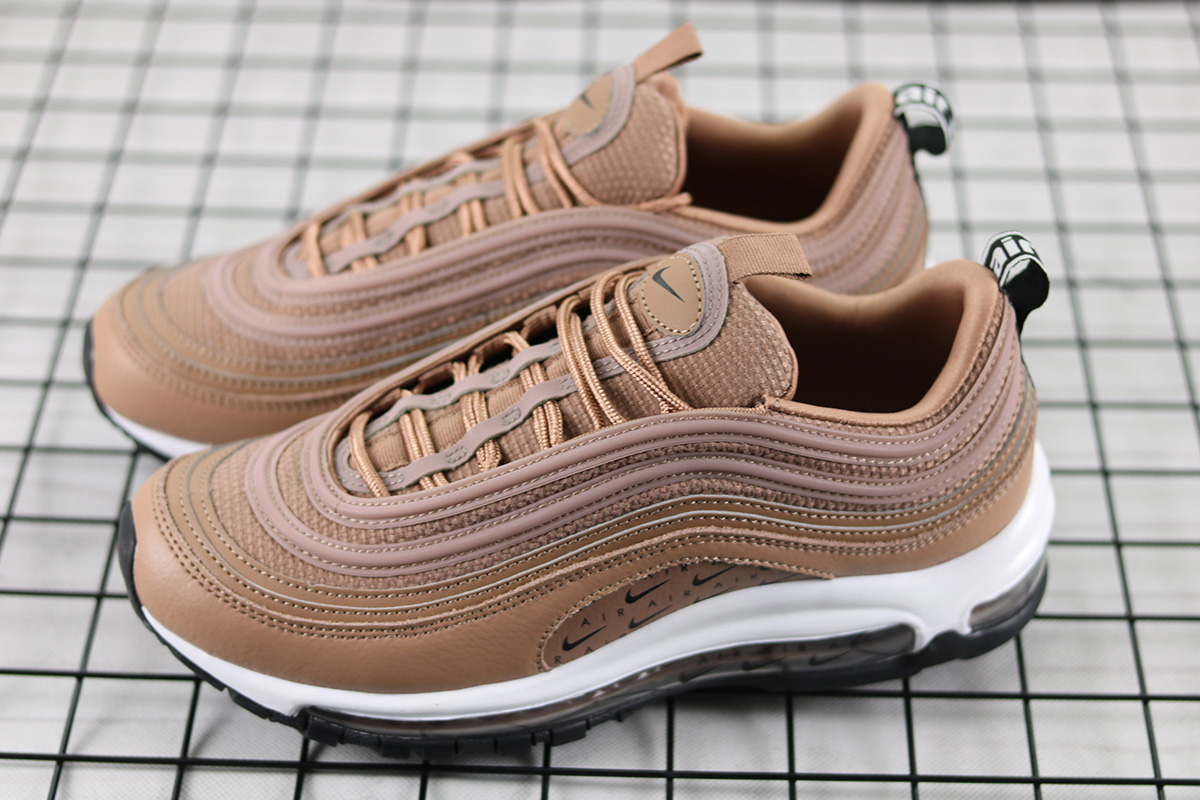 nike air max 97 tan and white