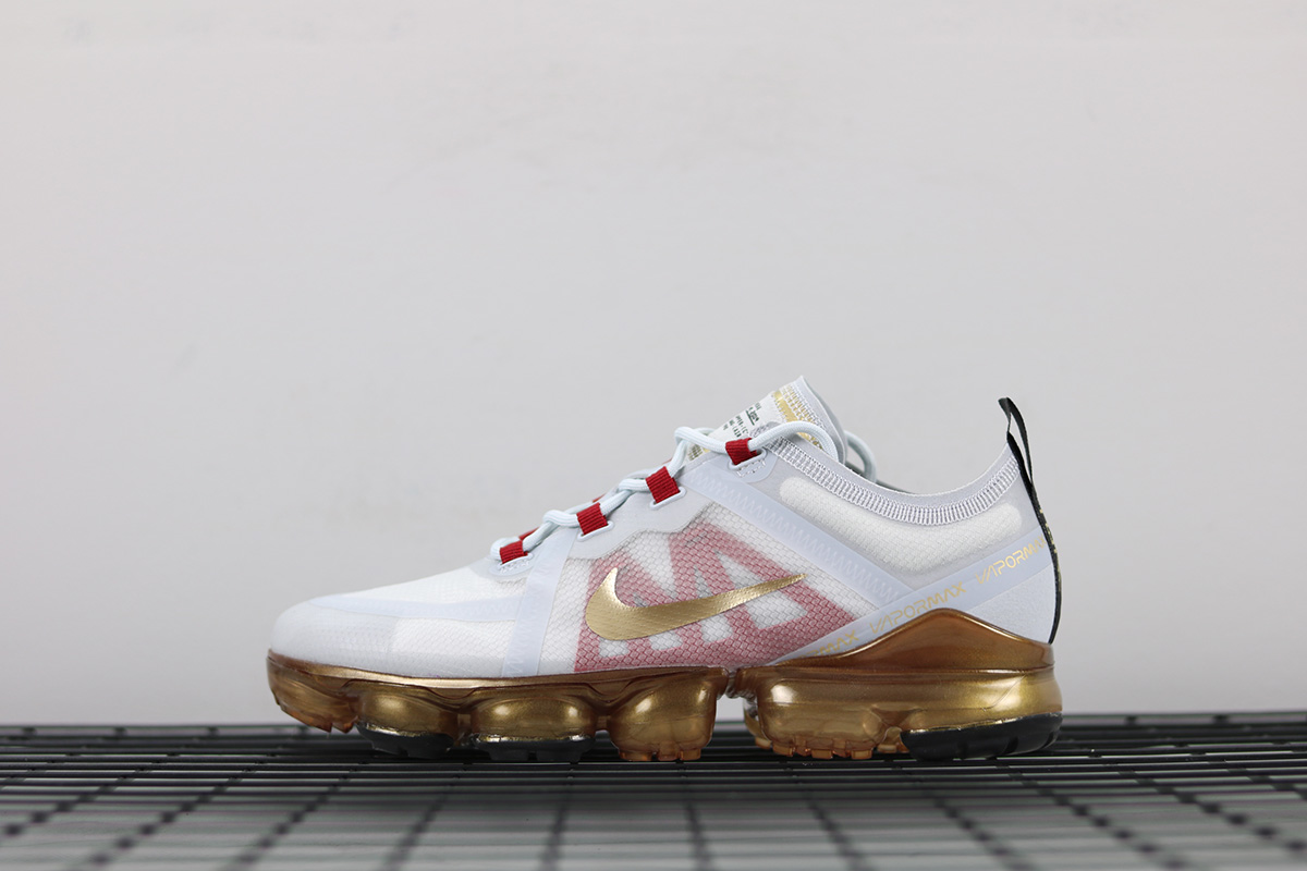 vapormax gold and red