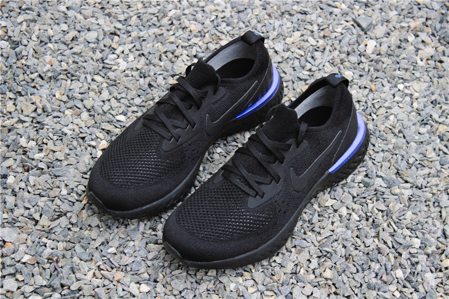 nike epic react blue black