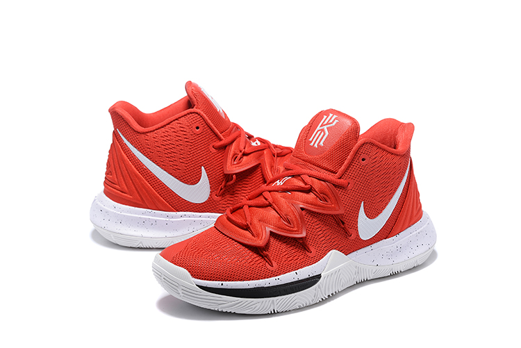 kyrie shoes white and red