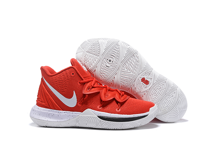 kyrie shoes red and white