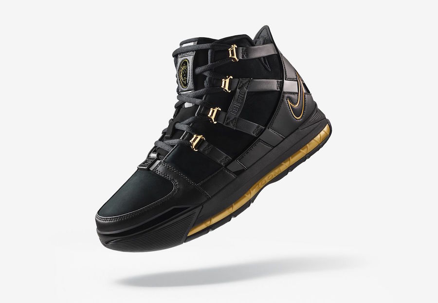 nike lebron black gold