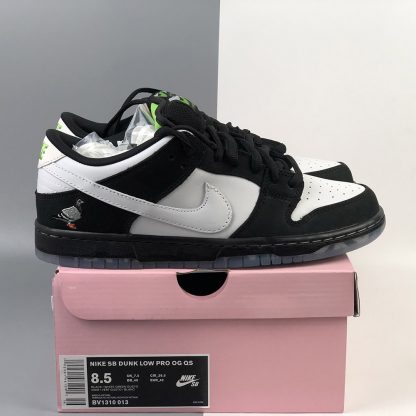 Nike SB Dunk Low “Panda Pigeon” Black/Green Gusto-White For Sale – The ...