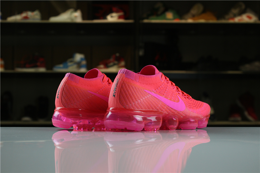 women's wmns air vapormax flyknit hyper punch/pink blast