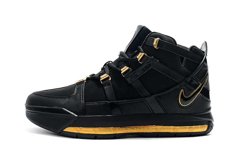 lebron 3 shoes black and gold