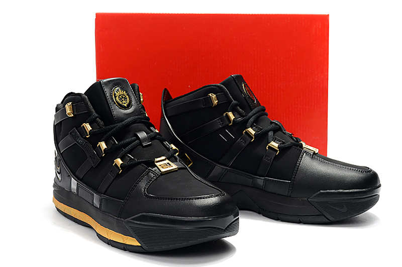 zoom lebron 3 black and gold