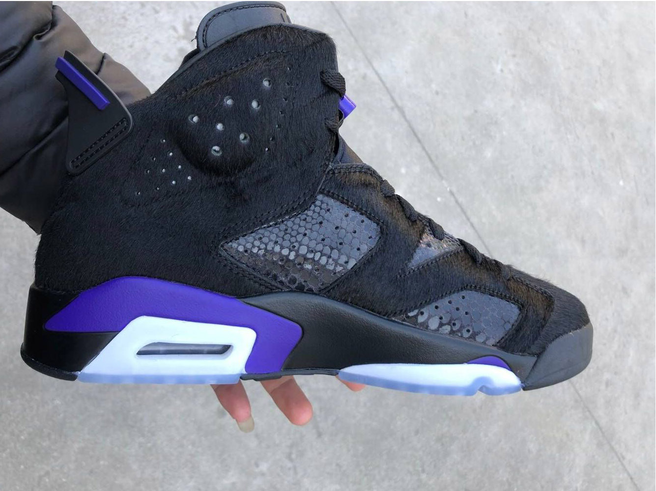 black pony hair jordan 6