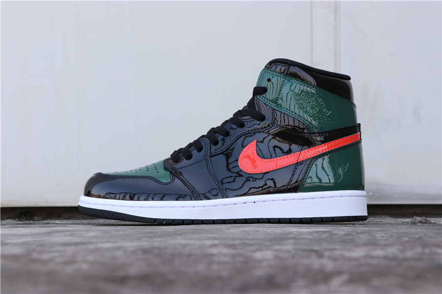 SoleFly x Air Jordan 1 Retro High OG Black/Team Orange-Fir For Sale – The Sole Line